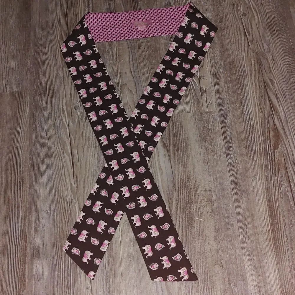 Vera Bradley elephant print  reversible sash